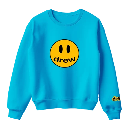 Shop Drew House Sky Blue Sweatshirt made with soft premium fabric for all-day comfort. Stylish streetwear essential perfect for casual everyday fashion looks.